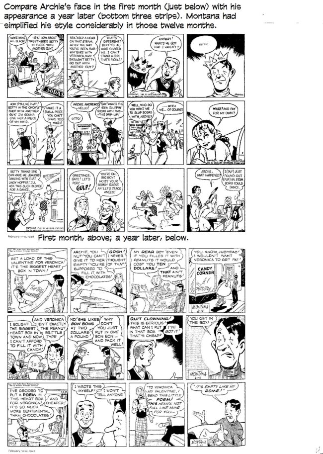 Bob Montana’s Archie Newspaper Comic Strip...And Who, Actually