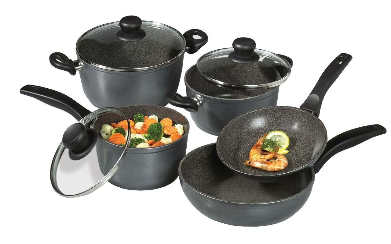 Stoneline Cookware 12 Pc NonStick Cookware Set