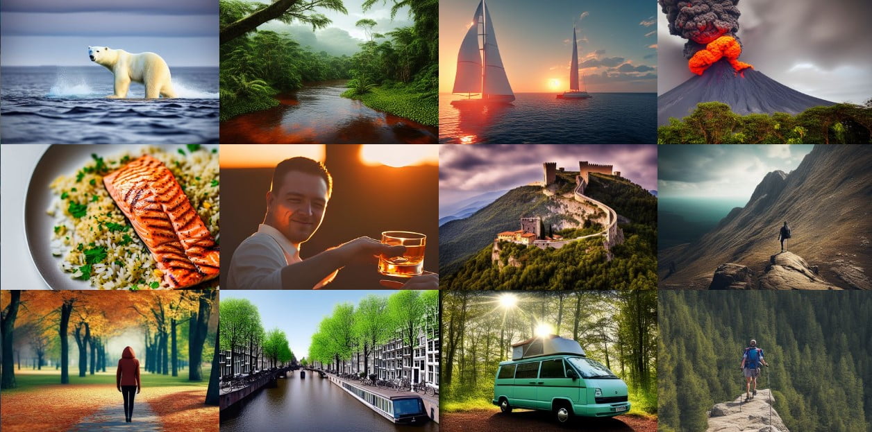 StockAI is a new stock image website featuring only AIgenerated images