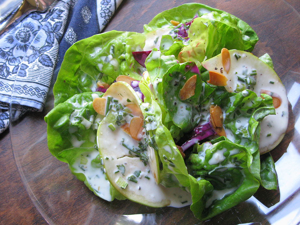 Butterhead, Apple, Beet and Almond Salad The E List