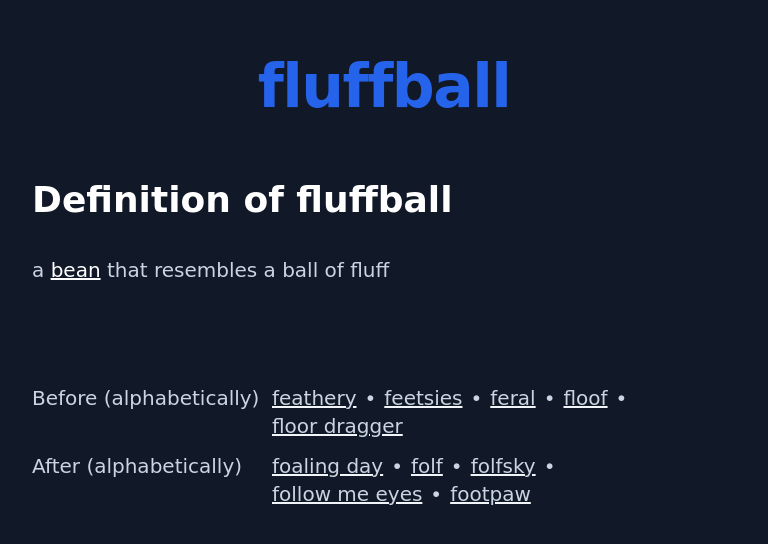 Fluffball Definition The Furry Dictionary