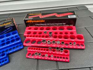 Dynamic Tool magnetic socket organizer sets (Metric & SAE) review - The