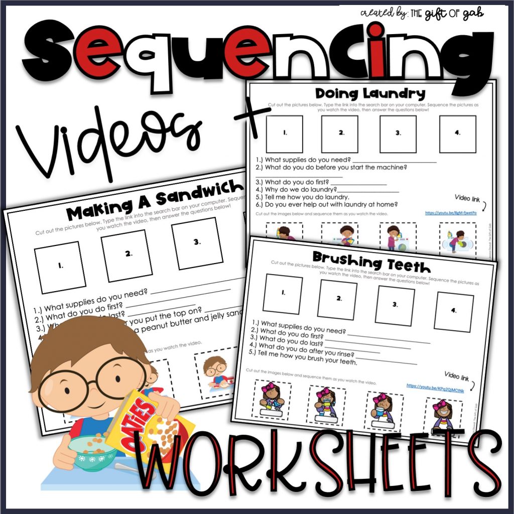 Speech Therapy Sequencing Activities Using Thematic Units The Gift of Gab
