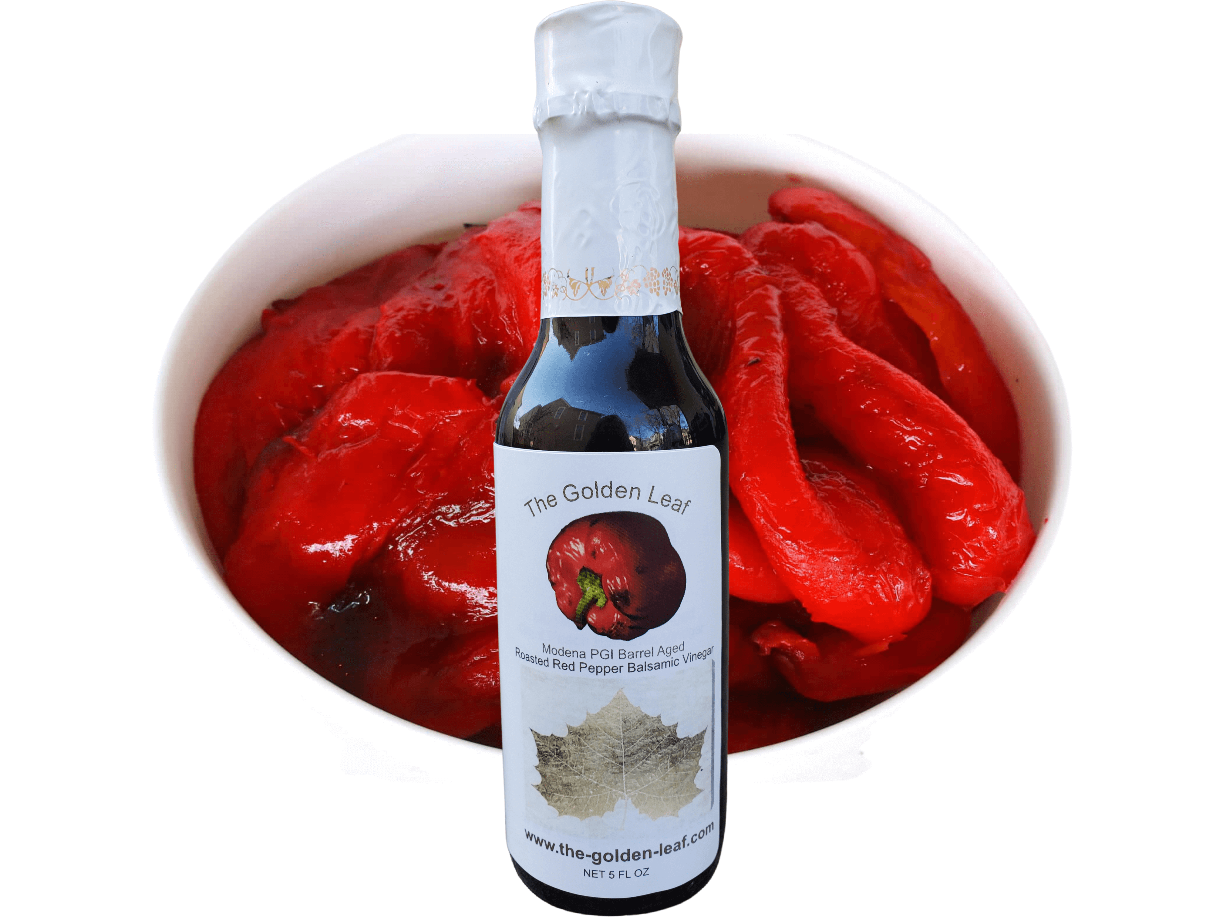 Roasted Red Pepper Balsamic Vinegar Glaze, 5 fl oz The Golden Leaf