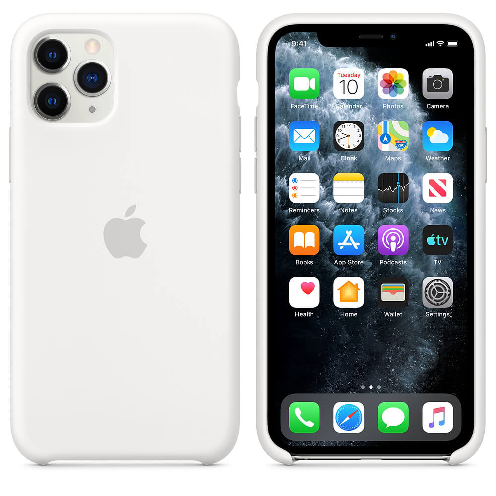 Premium Silicone Case White iPhone 11 Pro Max TheiStore.gr