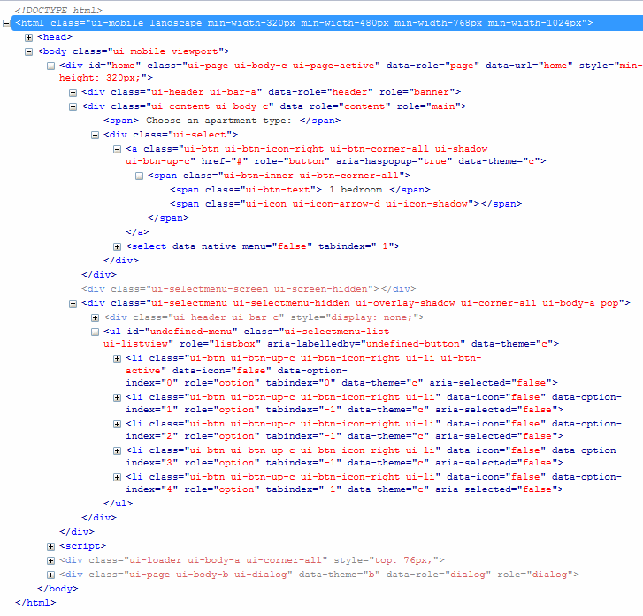 We find the same elements as above except