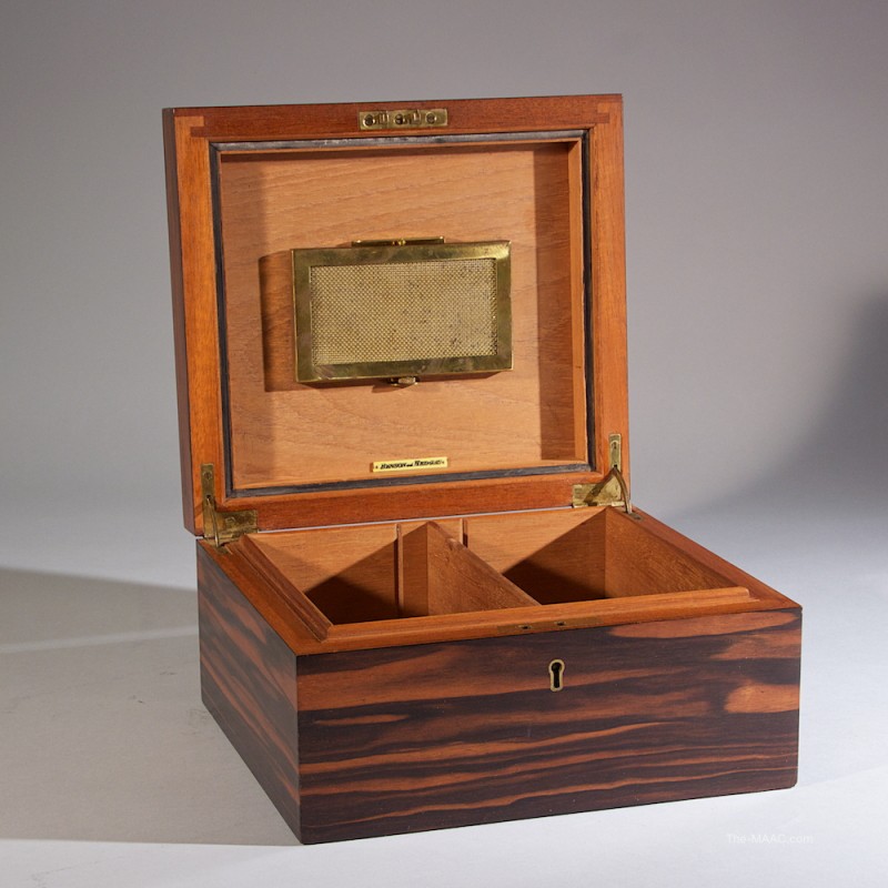 Antique Humidor Manhattan Art and Antiques Center