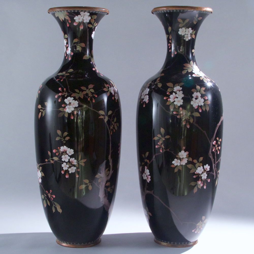 Pair of Very Large Japanese Vases Manhattan Art and Antiques Center