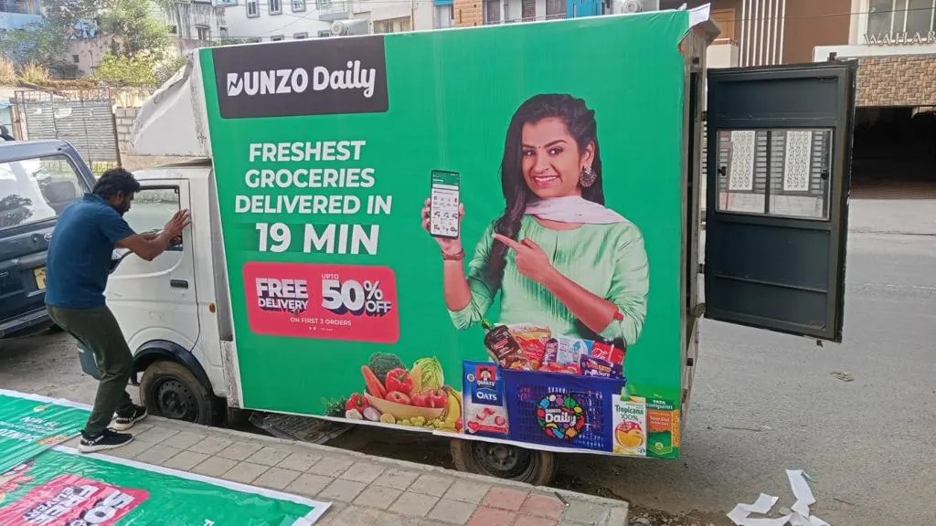 Printing & Mounting Charges Other Media Advertising in Mobile Van