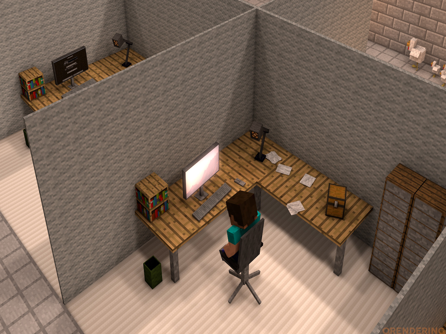 Fond d'écran Minecraft La rentrée