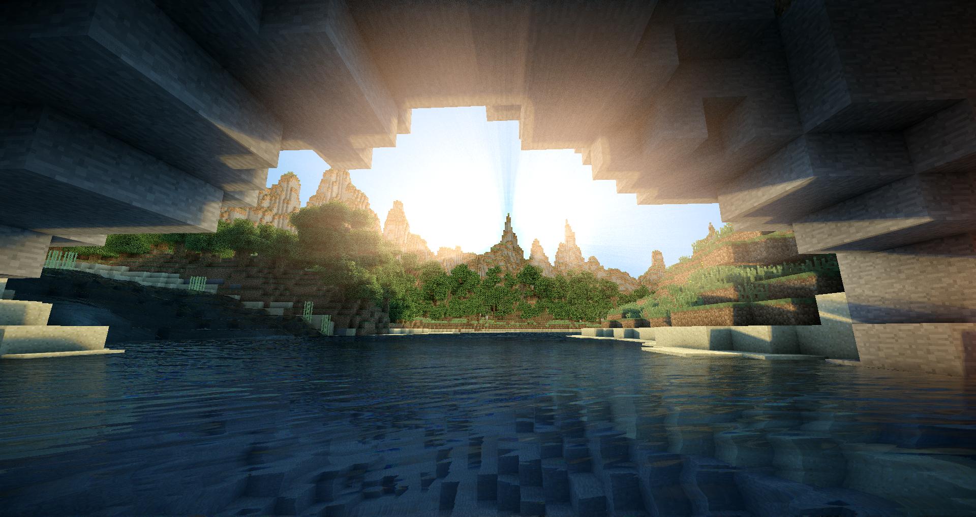 Fond d'écran Minecraft Minecraft Sunrise