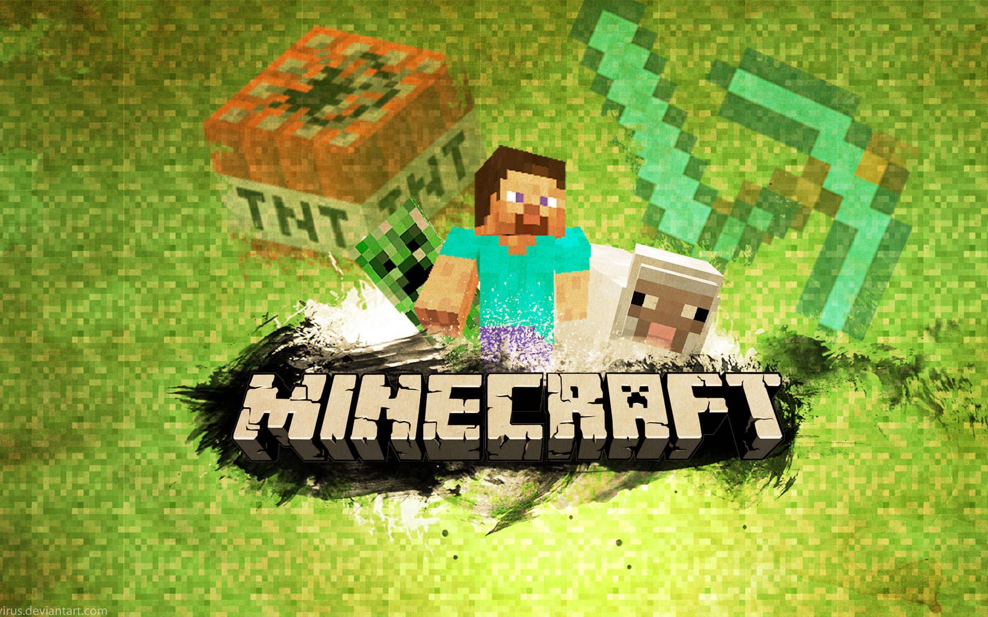 Fond d'écran Minecraft Minecraft fan