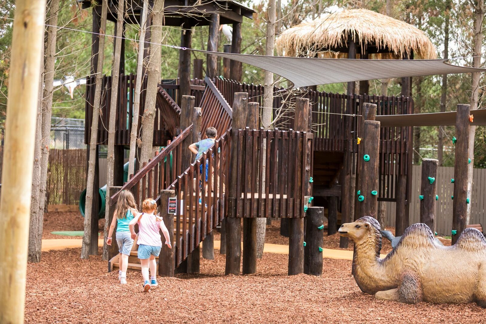 Towering fibreglass animals and 55 activities at zoo’s new playground