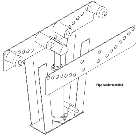 Pipe bender that curves flats The Shed