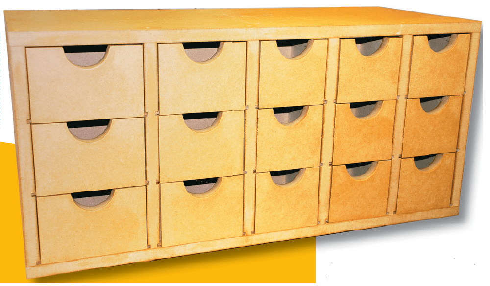 A set of easily made drawers The Shed
