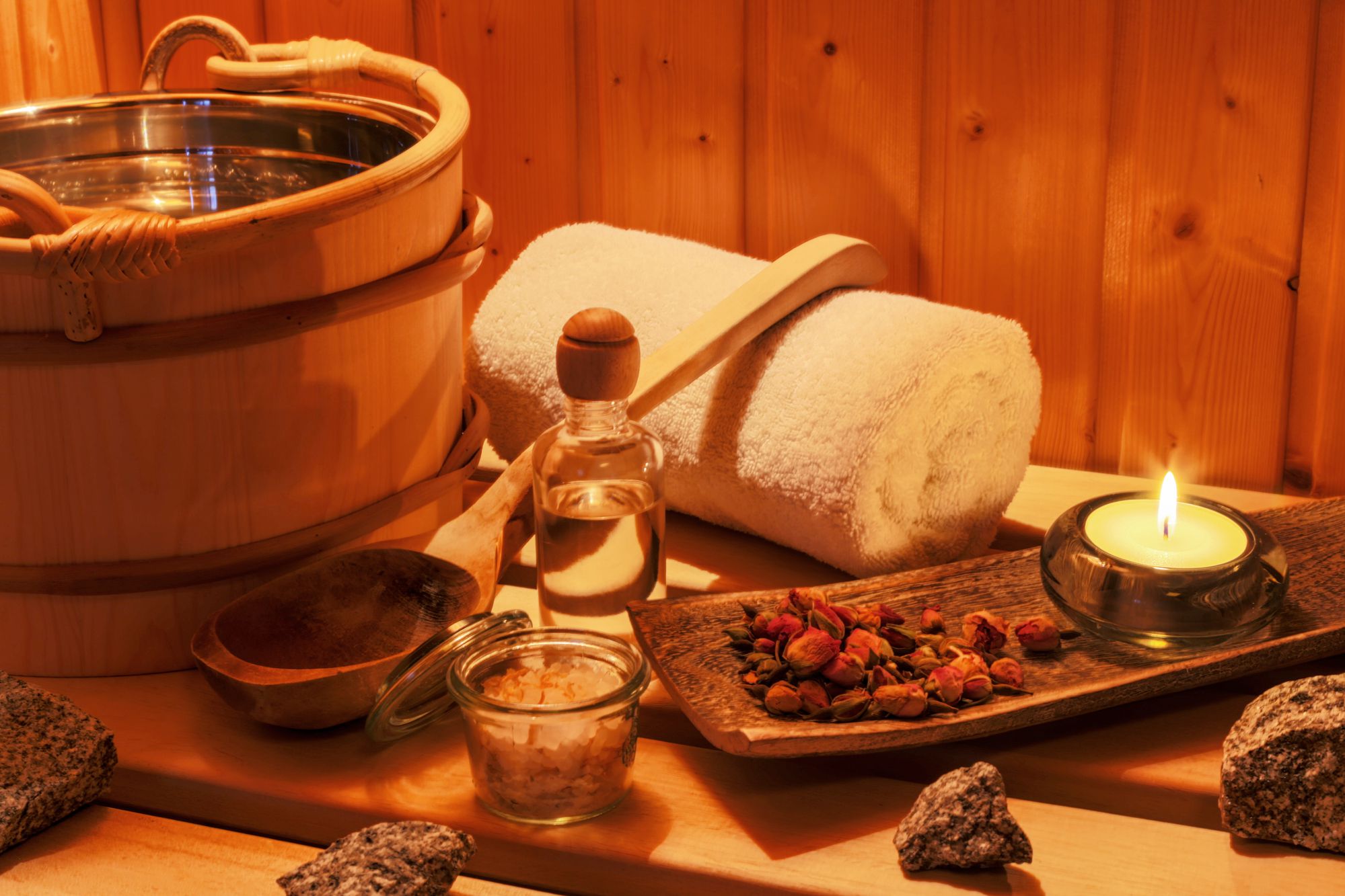 Dry Brushing before a Sauna The Spring Resort & Spa