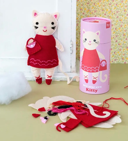 Sew your own Felt Kitty Kit gifts thestitchery Lewes