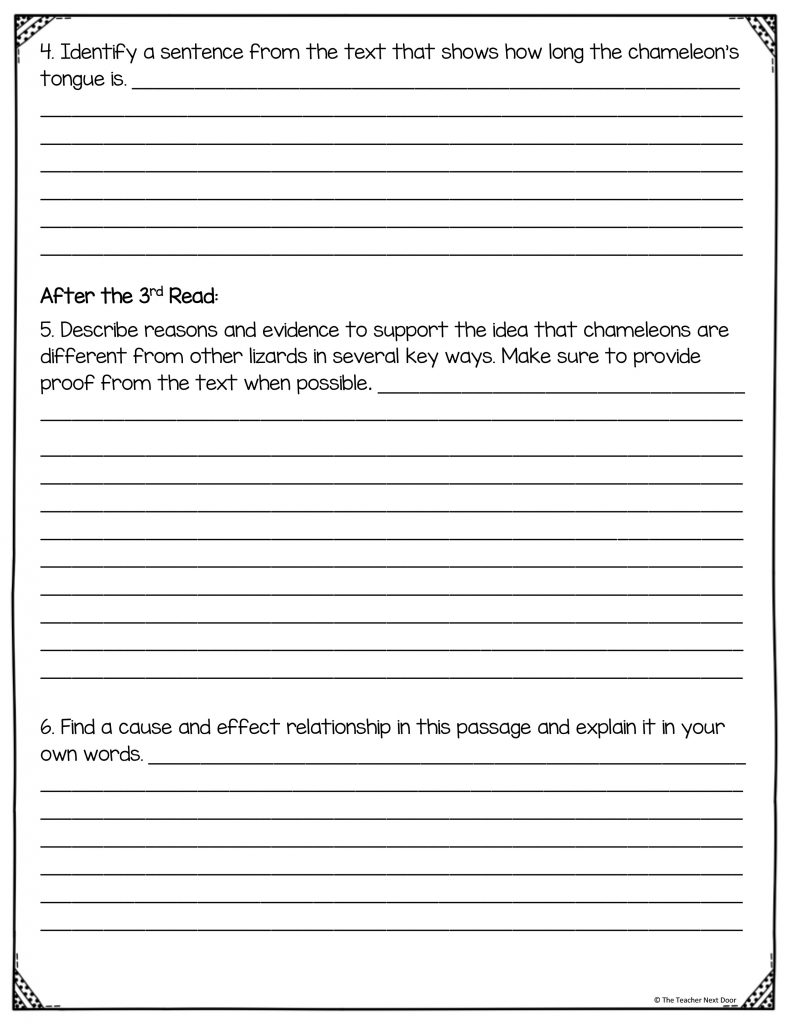 FREE Close Reading Using Informational Text for 3rd Grade The Teacher