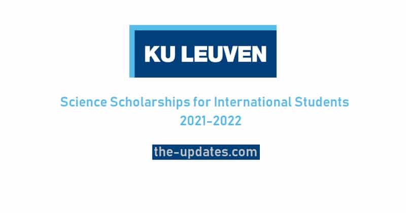ku leuven academic calendar 2023 23 Science Scholarships for International Students at KU Leuven University