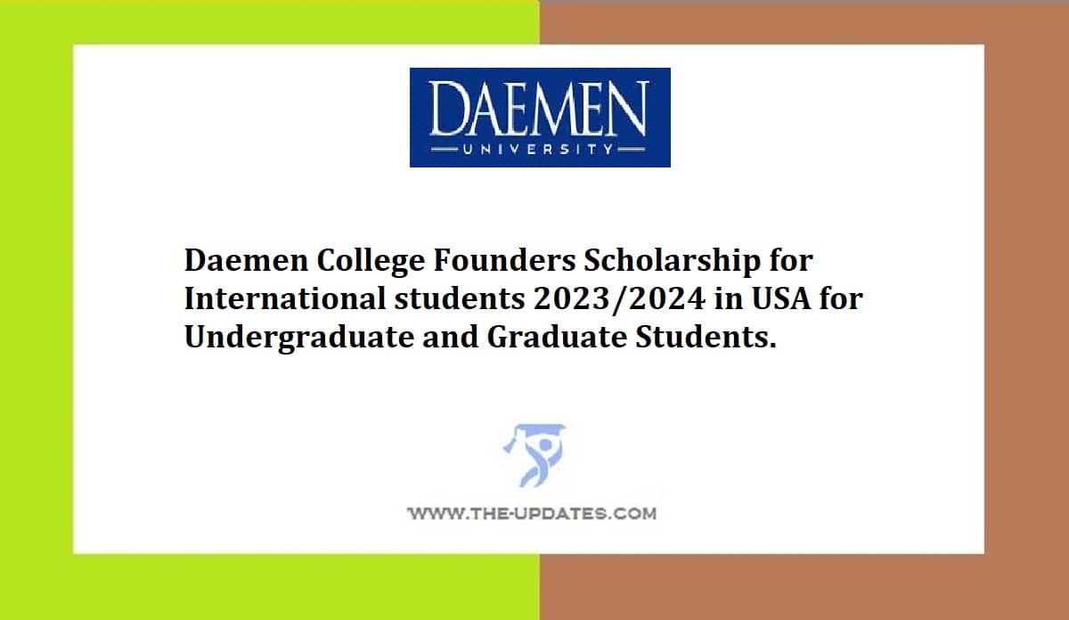 Daemen College Founders Scholarship for International students 2023/2024