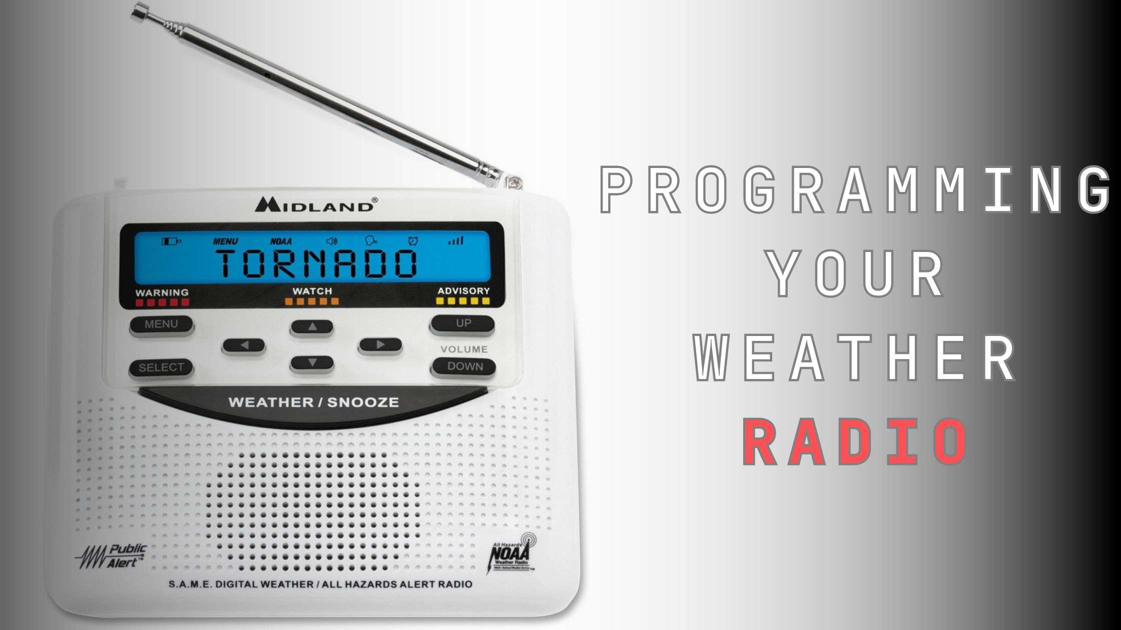 How To Program Your Midland WR120 Weather Radio - The Weather Station