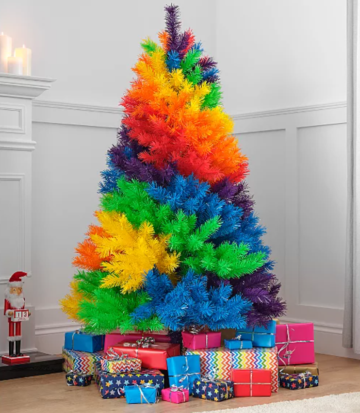ASDA Is Selling Huge Rainbow Christmas Trees And We're In Love The Yorkshireman