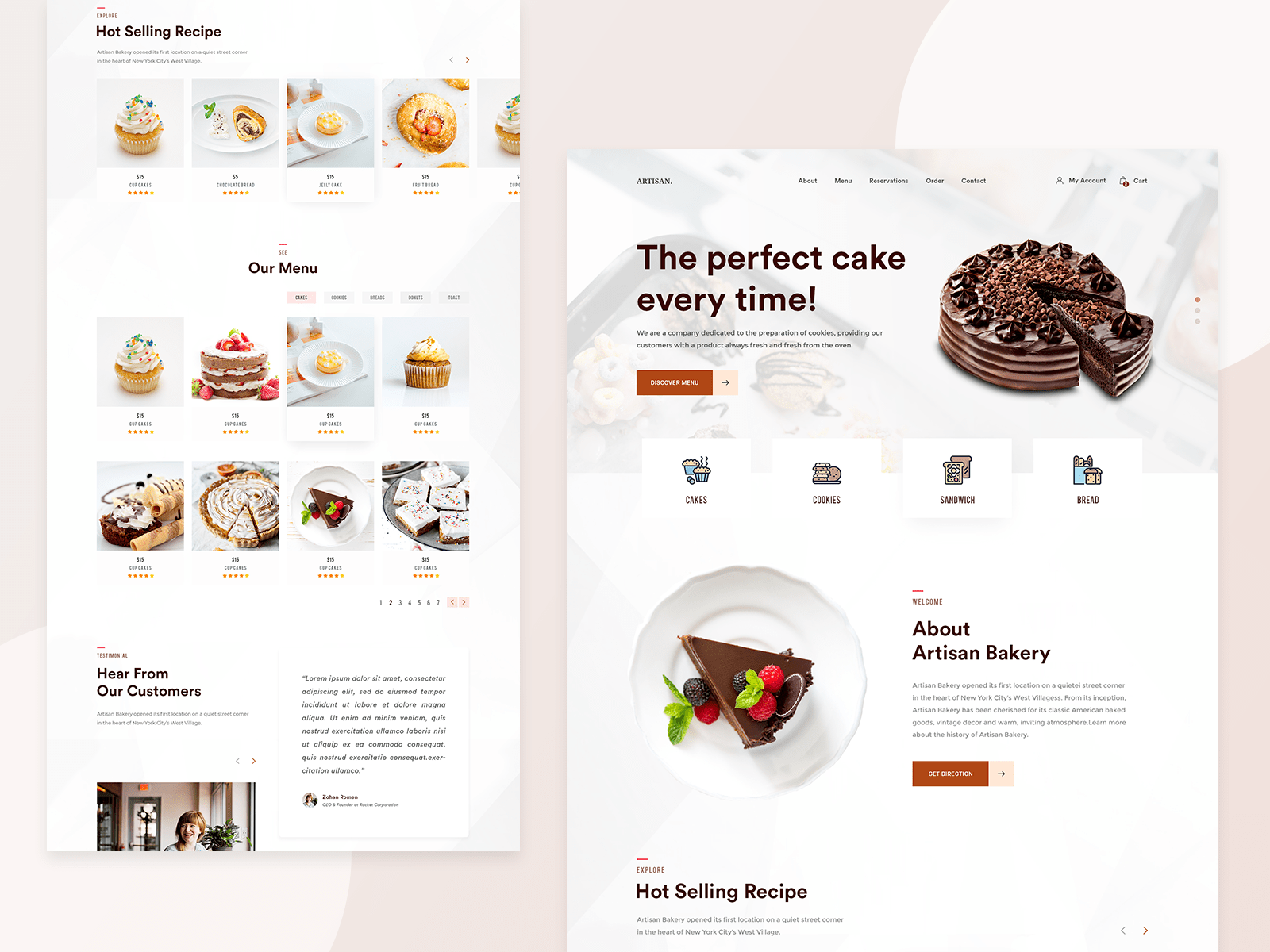 Get Unique Cake site Design You'll Love GRIN tech Agency
