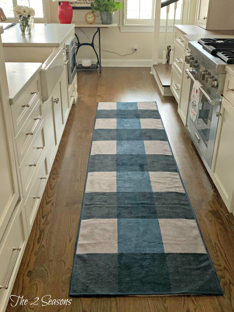 We just bought an adorable Ruggable runner for our kitchen.