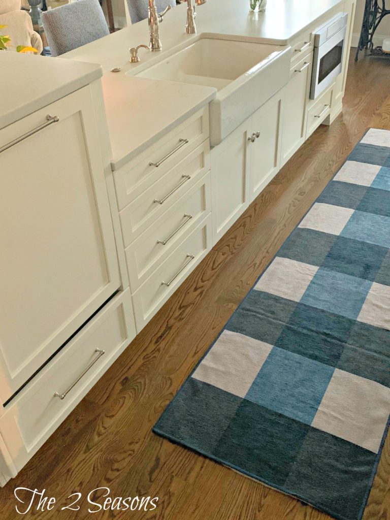 We just bought an adorable Ruggable runner for our kitchen.