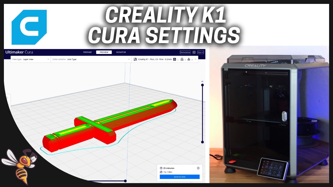 Creality K1 Perfect Cura Settings for PLA, ABS, PETG, TPU