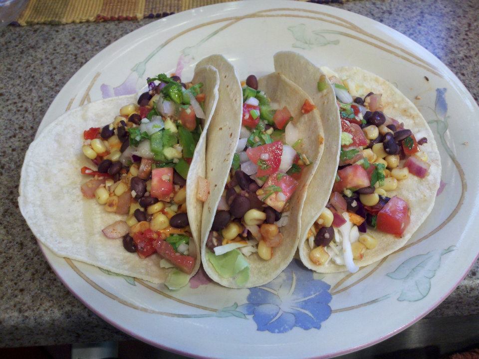 Roasted Corn and Black Bean Tacos T H E 6 T H F L O O R