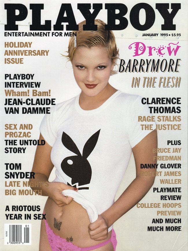 Playboy - Drew Barrymore in the flesh - We did enjoy the 90s