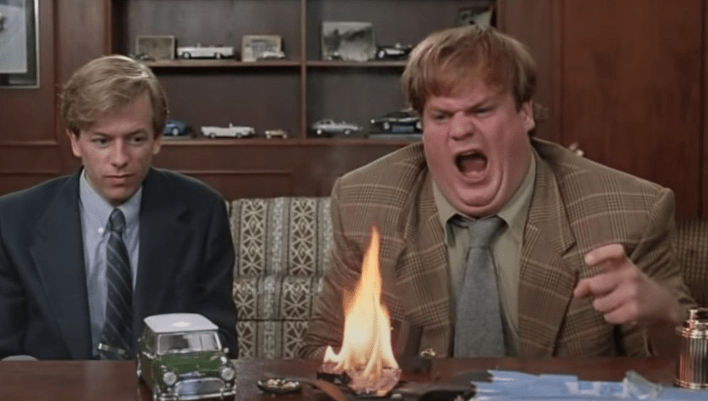 Tommy Boy Demonstrating Exactly What NOT to do and Exactly What to do