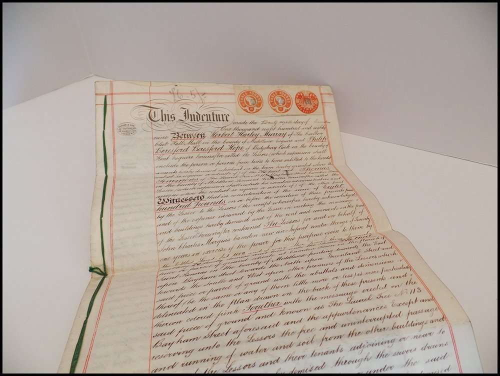 A real estate contract from 1889; The Abbey Studio