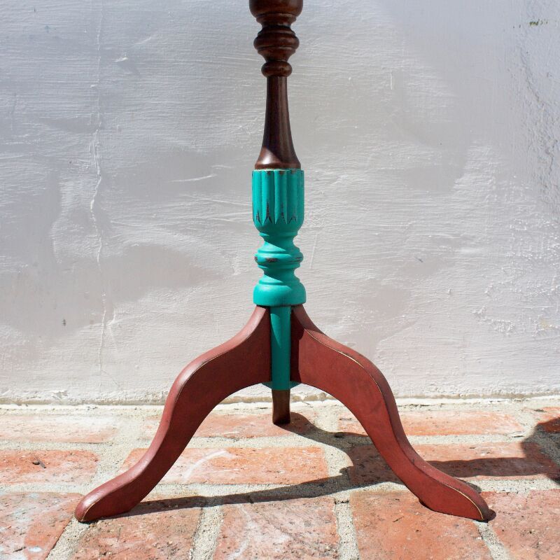 Small Round Vintage Side Table The Abode SC