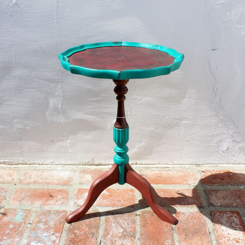 Small Round Vintage Side Table The Abode SC