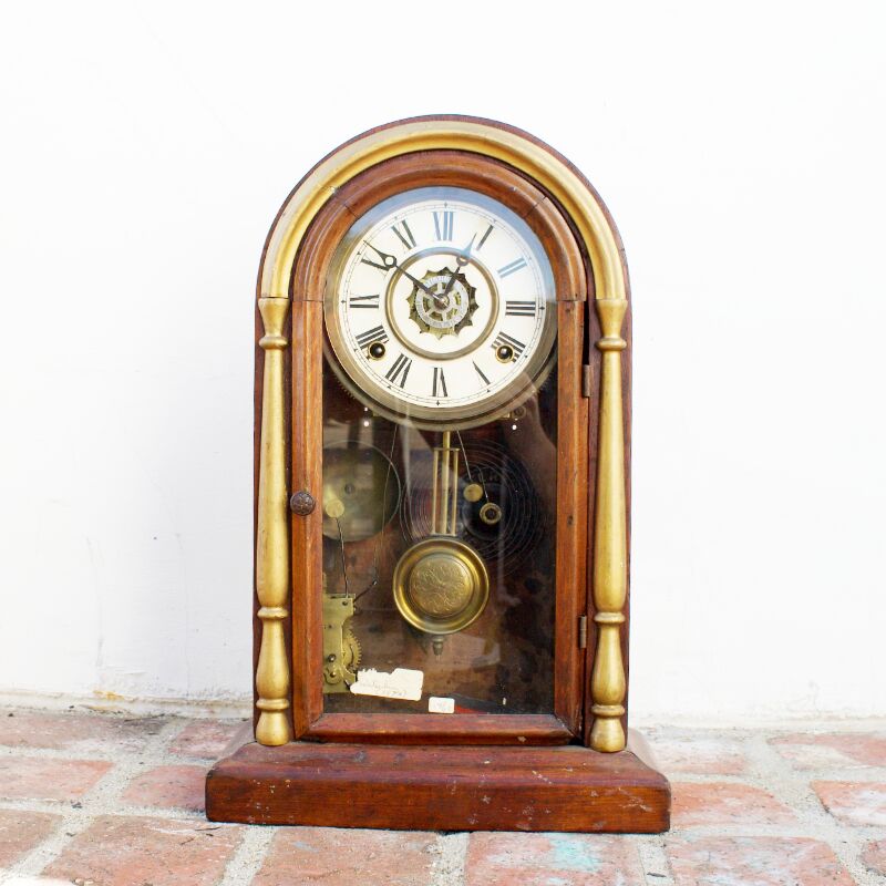 Antique Wooden Clock 1878 The Abode SC
