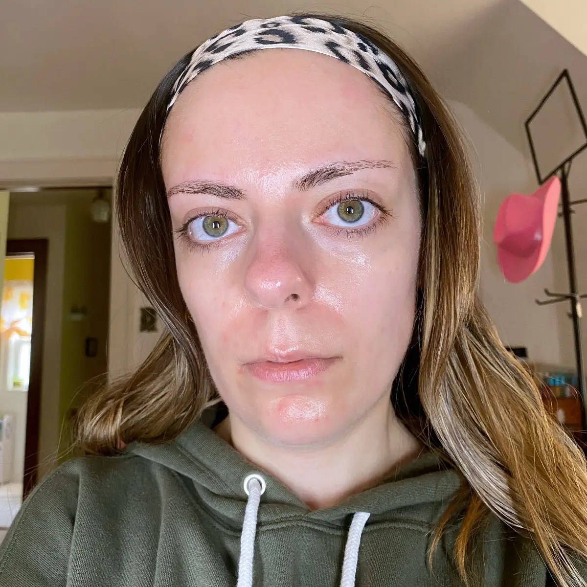 before applying elf whoa glow