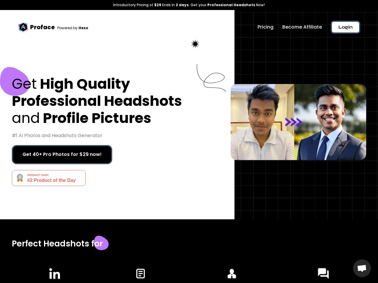 Proface: Proface by Avatarize: AI-Powered Professional Photography Tool