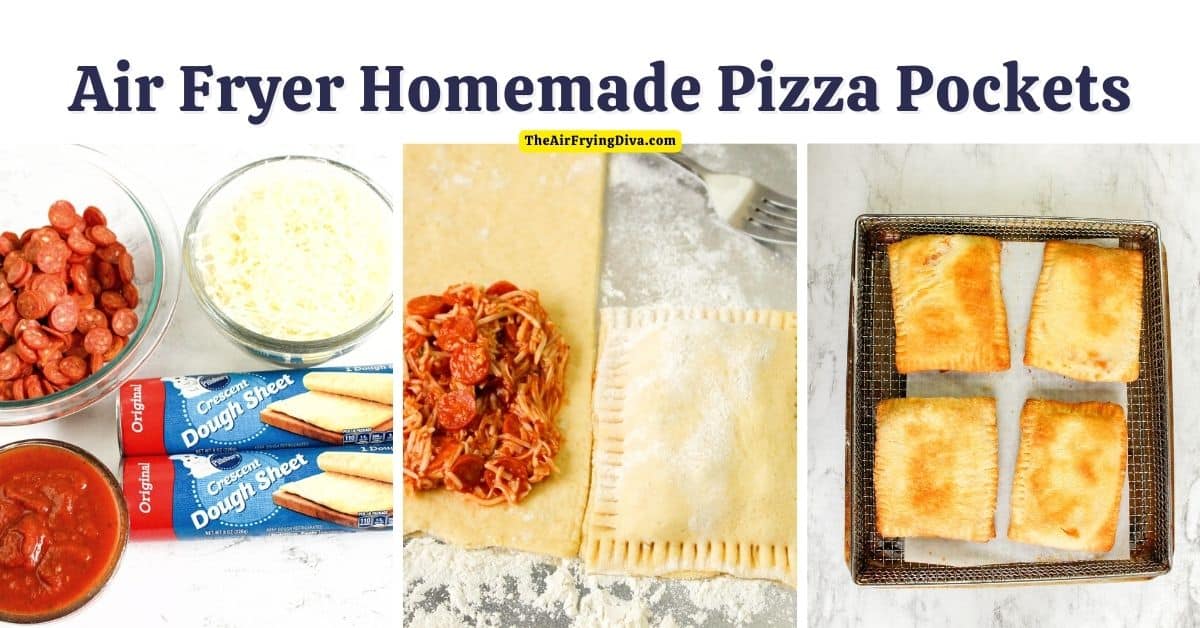 Air Fryer Homemade Pizza Pockets