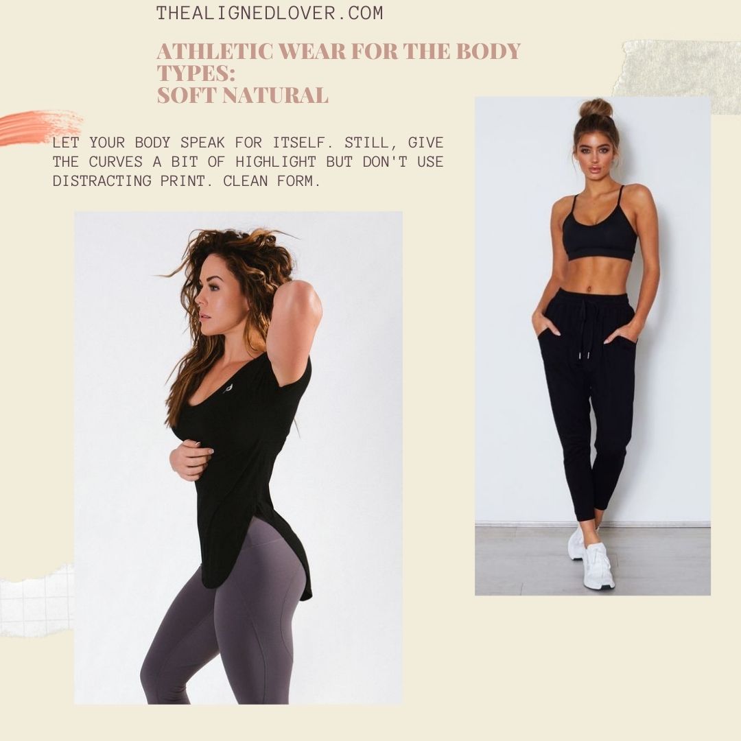 Athletic Wear/ Gym Outfits for the Body Types Soft Natural The