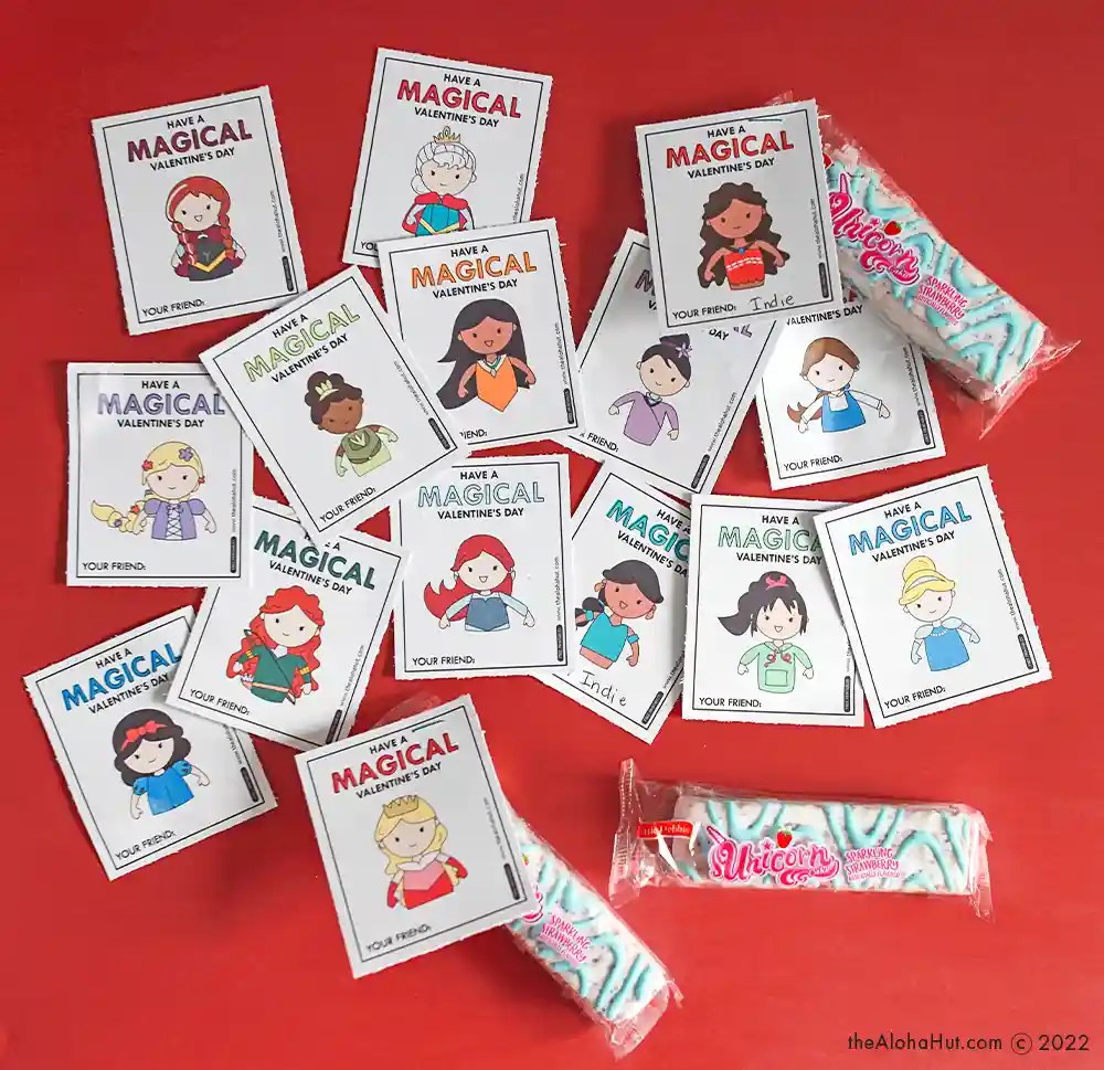 Disney Princess Valentine’s Day Cards The Aloha Hut