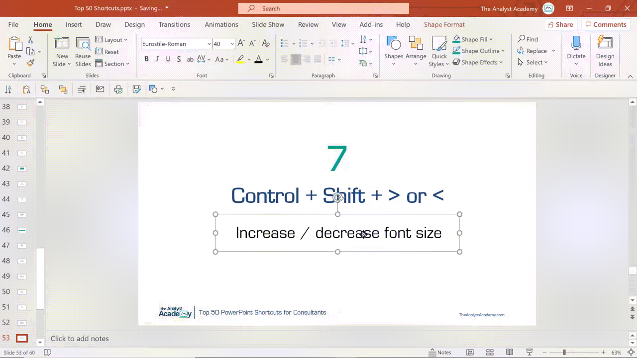 Top 50 PowerPoint Shortcuts For Consultants (and The Best Ways To Use