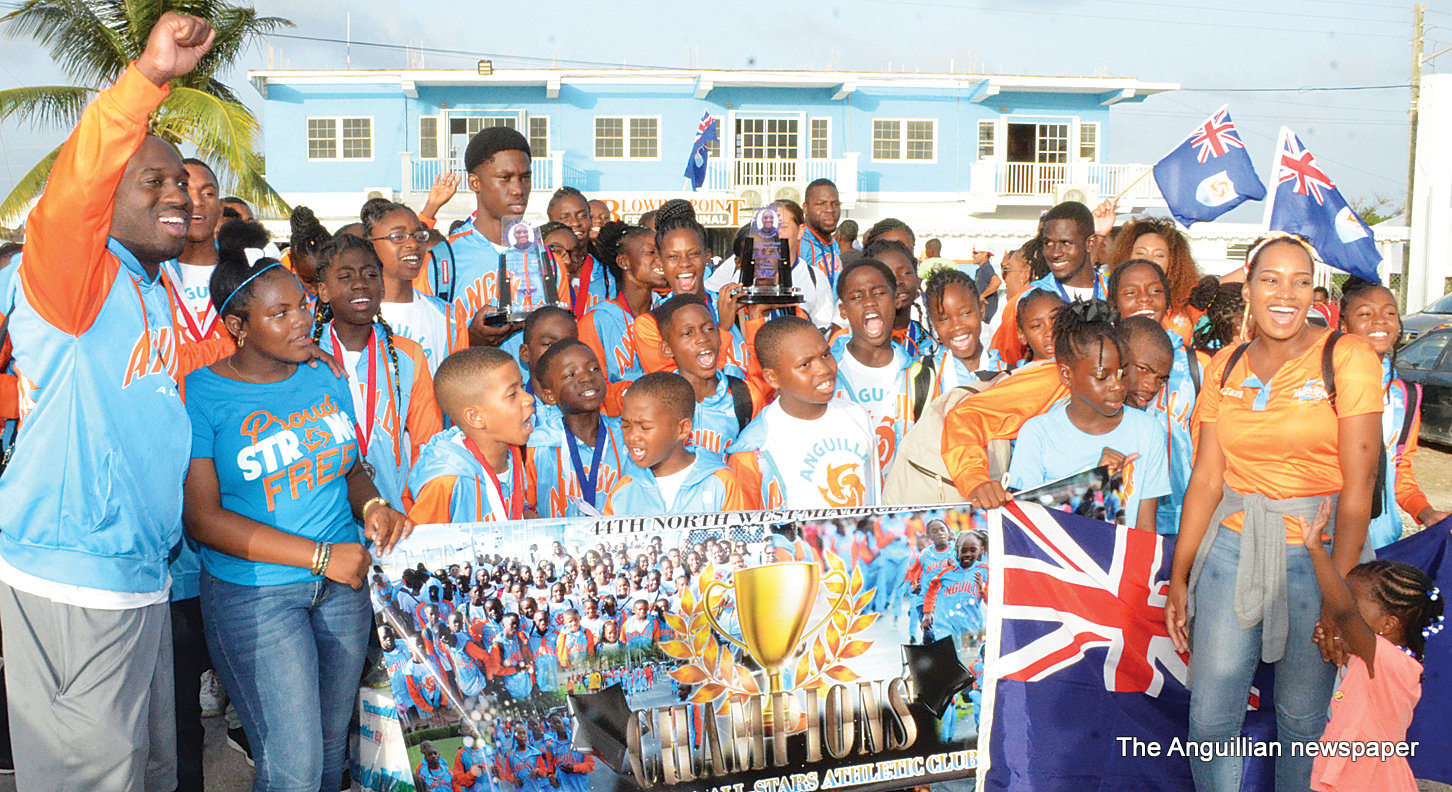 ANGUILLA'S ATHLETES GIVEN TRIUMPHANT HOME The Anguillian