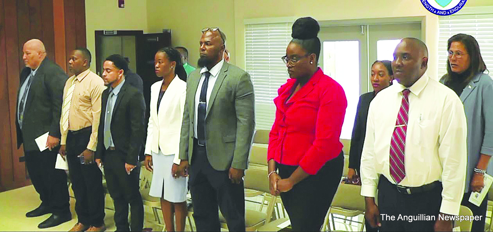 GOVERNOR BREAKS INTO PRAYER AT SWEARINGIN CEREMONY The Anguillian