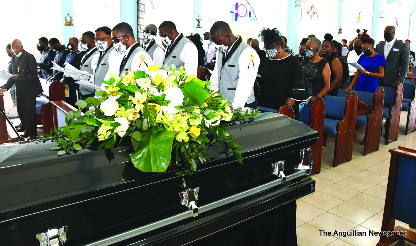 ANGUILLA POLICE FORCE PAYS RESPECT TO FORMER MEMBER The Anguillian
