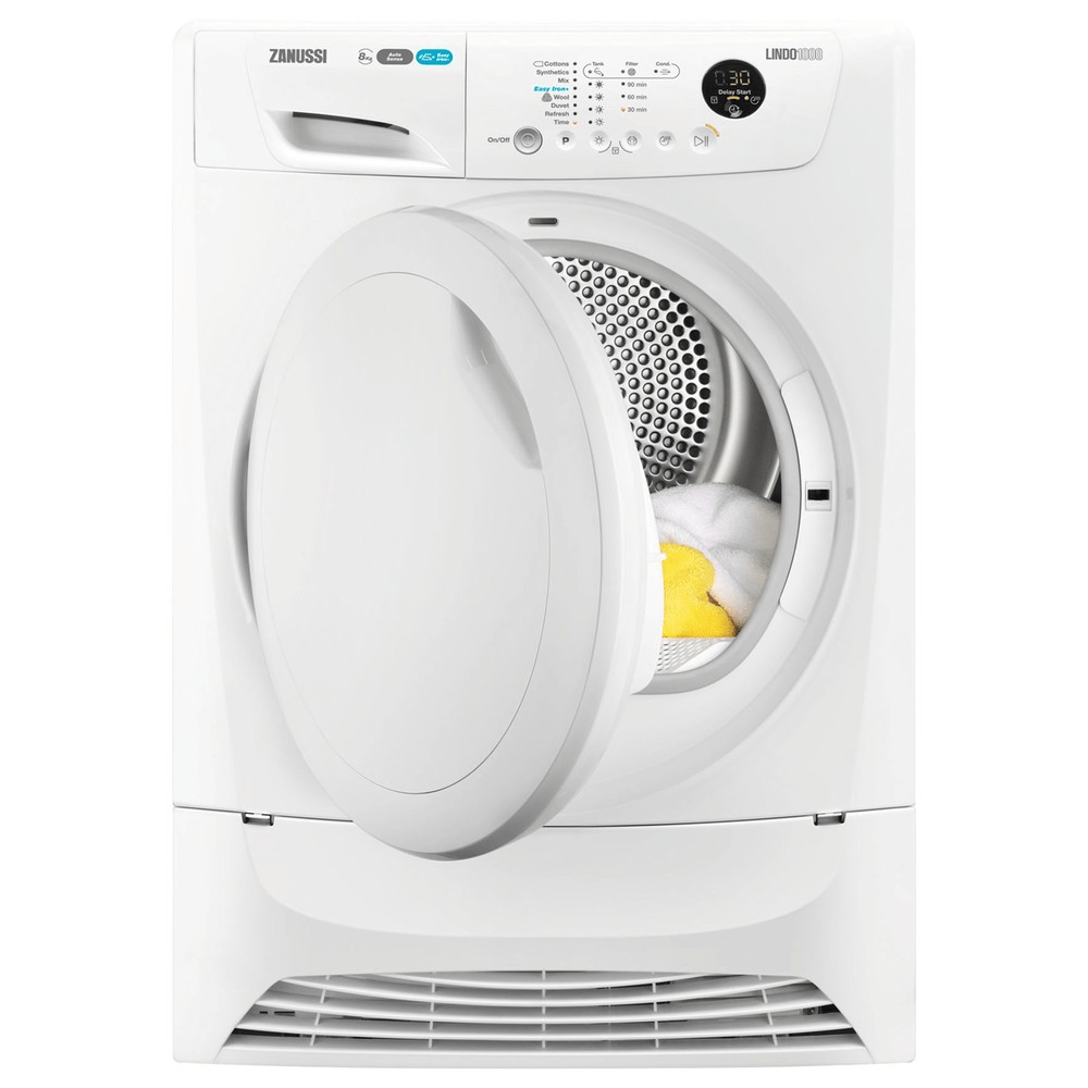 Zanussi 8kg Condensor Tumble Dryer ZDC82B4PW The Appliance Centre