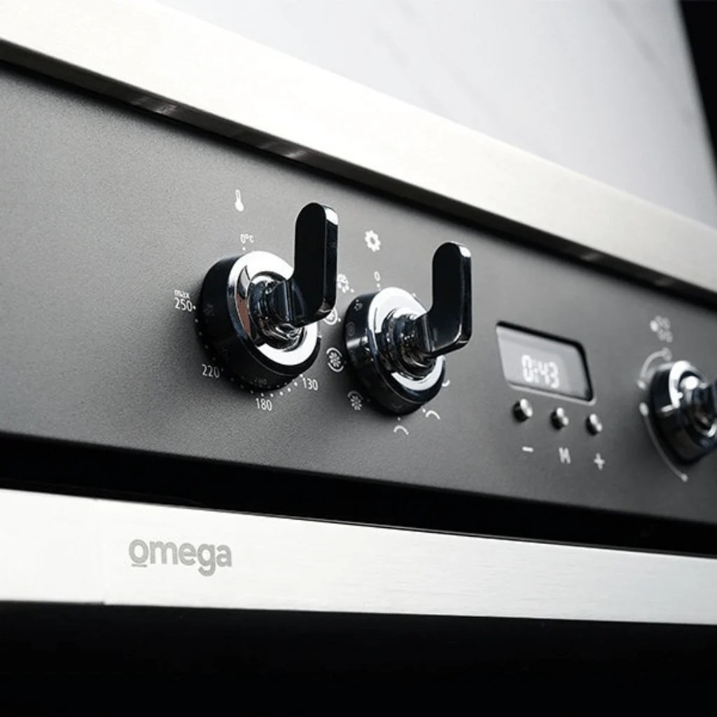 Omega OF910FX 90cm Black Freestanding Dual Fuel Oven/ Stove The