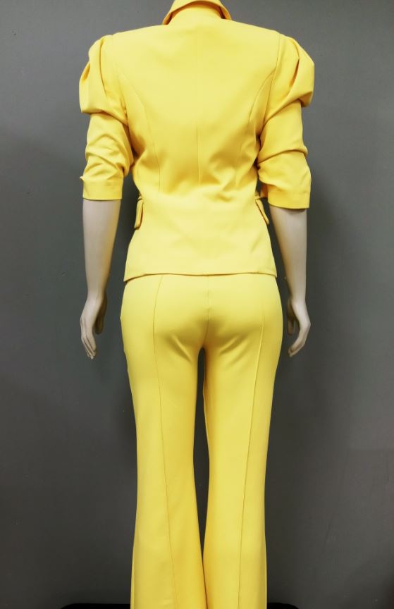 Yellow Pant Suit The Store of Quality Fashion Items