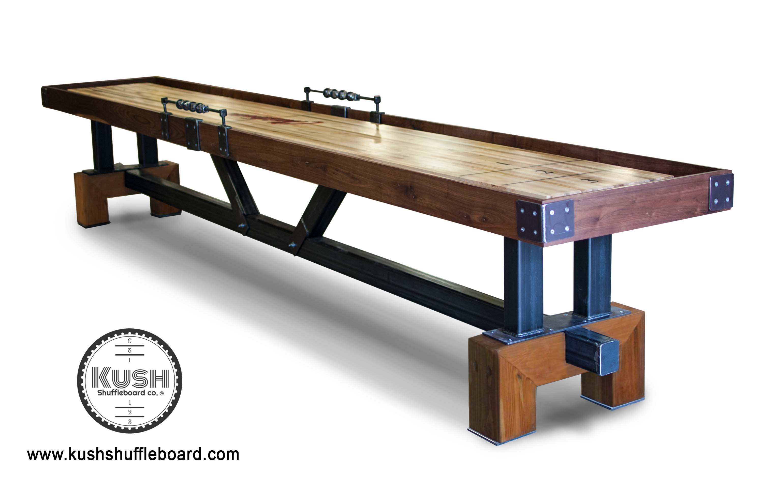 Kush Shuffleboard Tables proudly feature finest sculptural design
